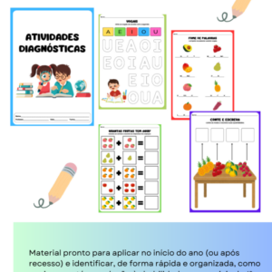 ✨ ATIVIDADE DIAGNÓSTICA – 1º ANO / 2º ANO
