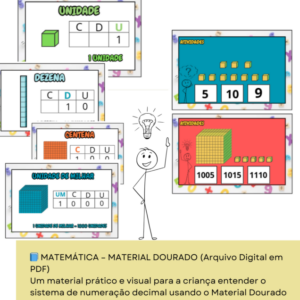 📘 MATEMÁTICA – MATERIAL DOURADO